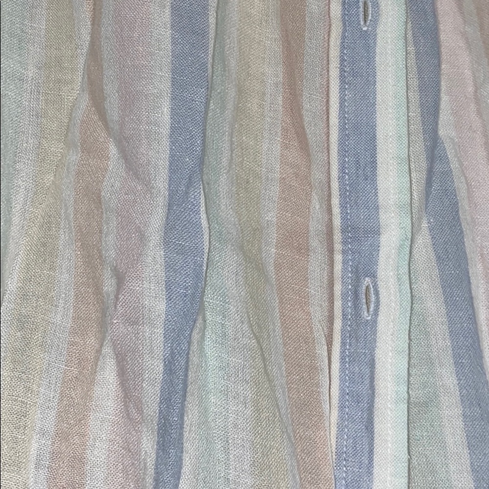 Rails Rainbow Striped Button Front Shirt - Picture 7 of 7